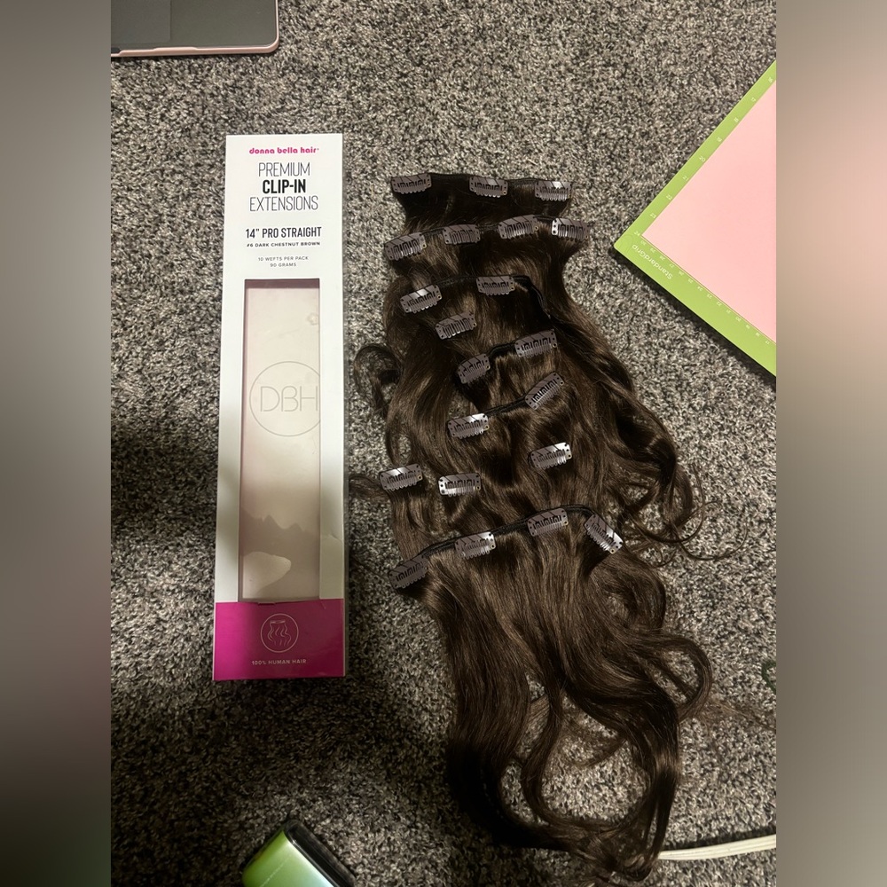 donna bella clip in hair extensions